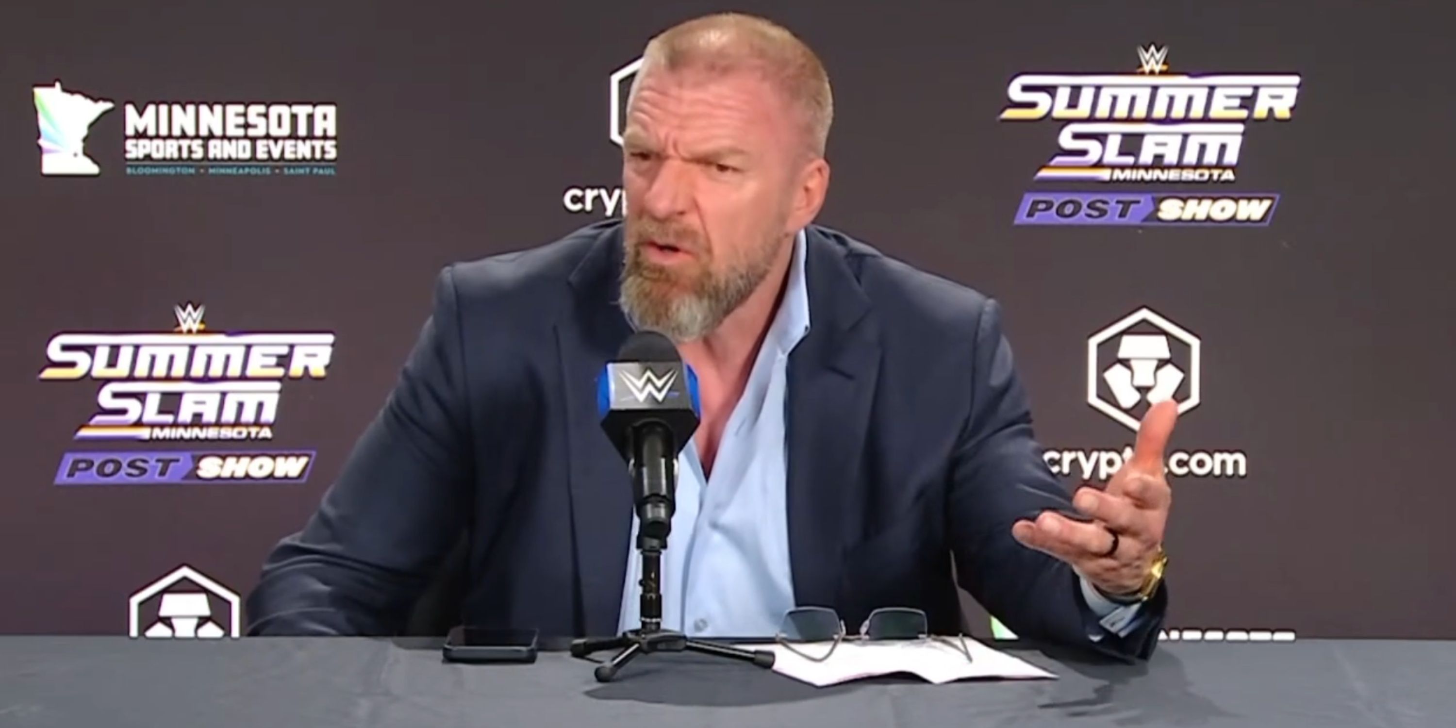 WWE SummerSlam: Triple H Crucified For Response to Claims Same Talent Are Being Pushed