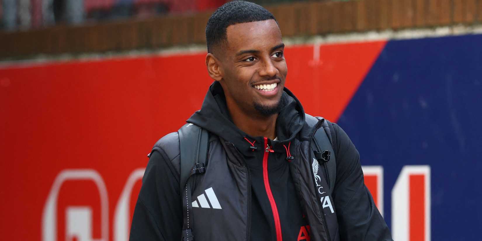 Liverpool attacker Alexander Isak arrives smiling pre-match
