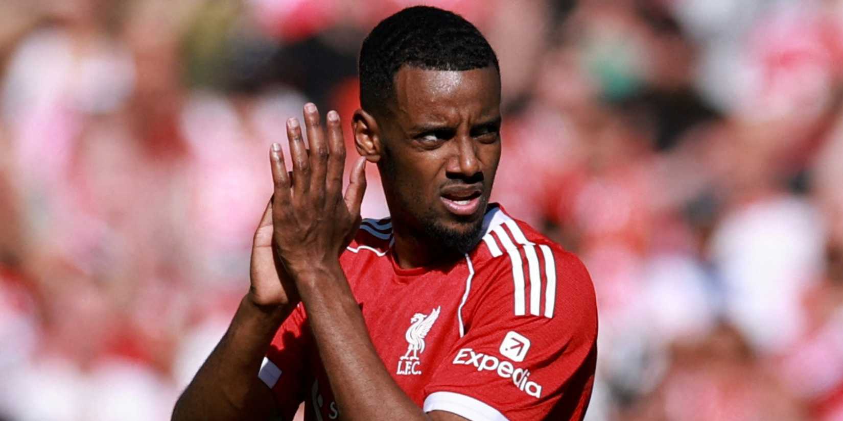 Alexander Isak in action for Liverpool