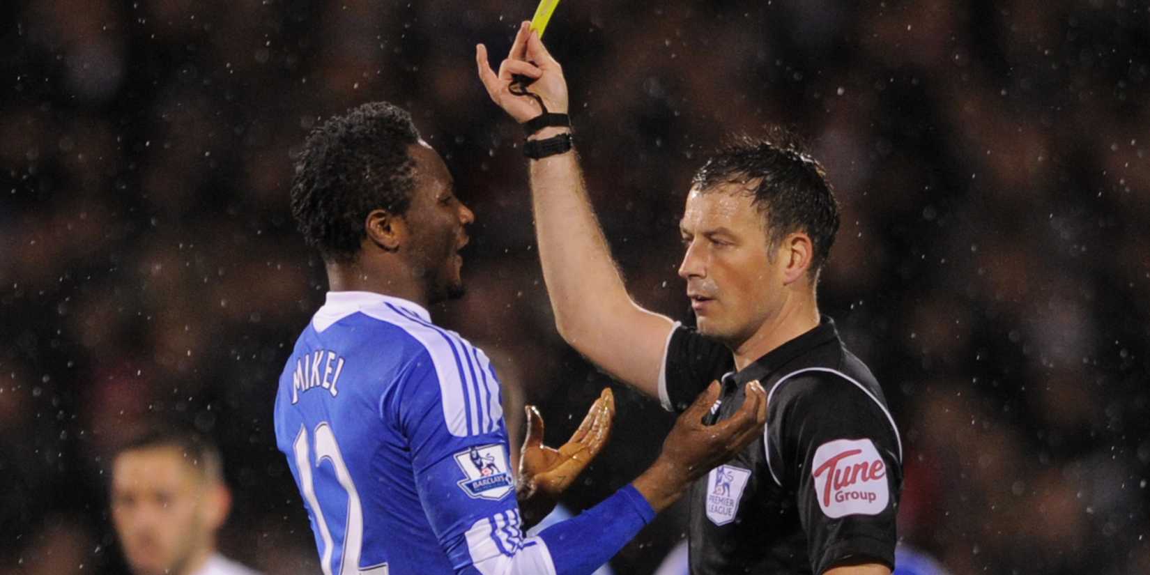 John Obi Mikel and Mark Clattenburg