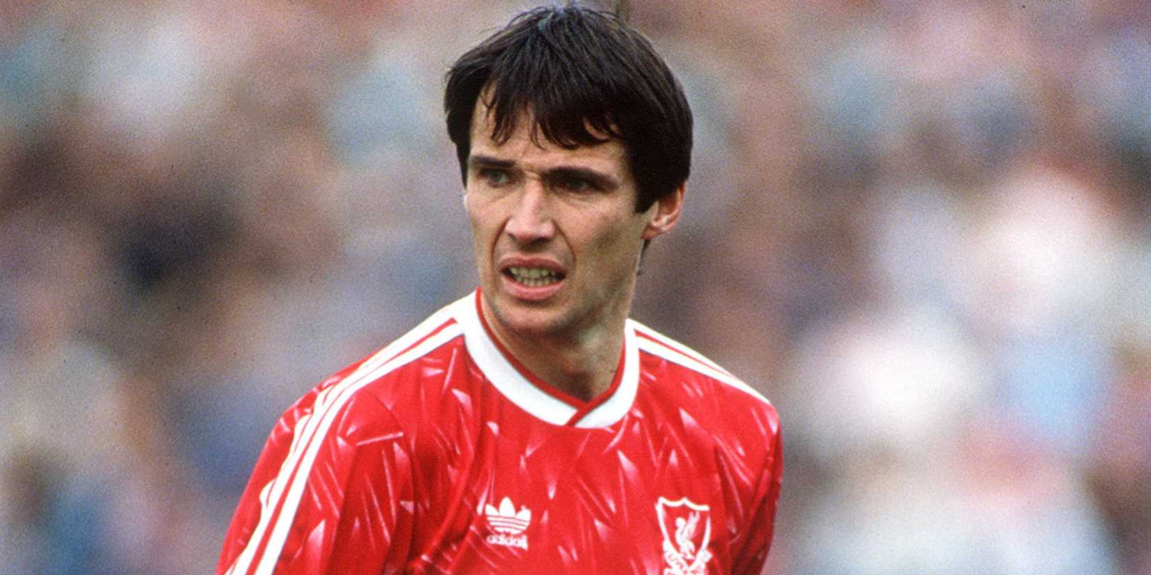 Alan Hansen in action for Liverpool