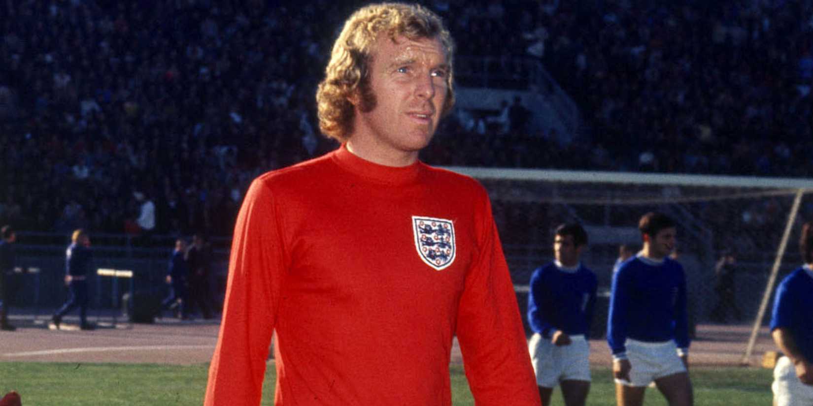 Bobby Moore in action for England