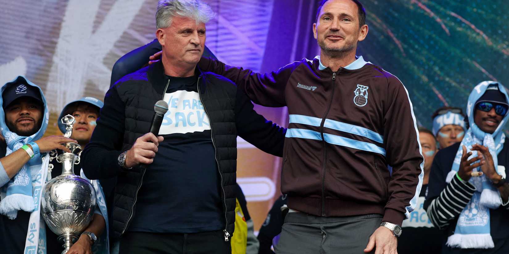 Owner Doug King and Frank Lampard