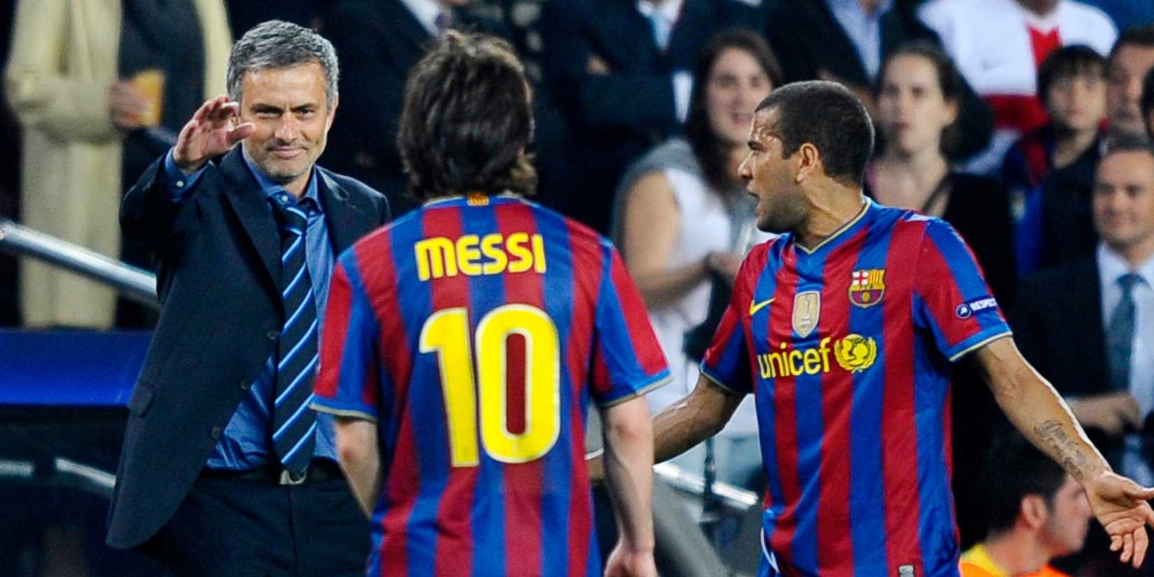 Jose Mourinho and Lionel Messi