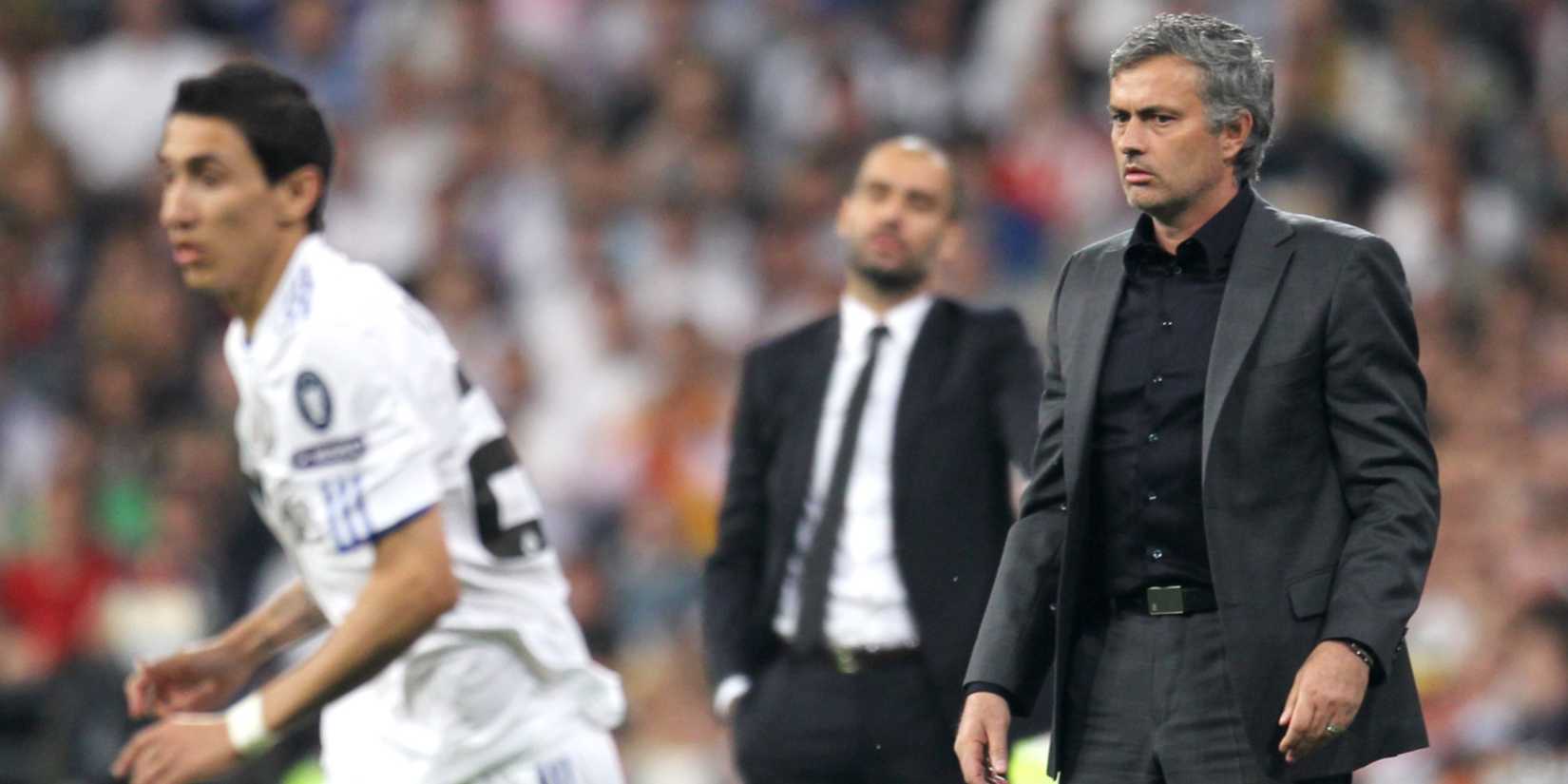 Josep Guardiola - FC Barcelona Coach and Jose Mourinho - Real Madrid Coach