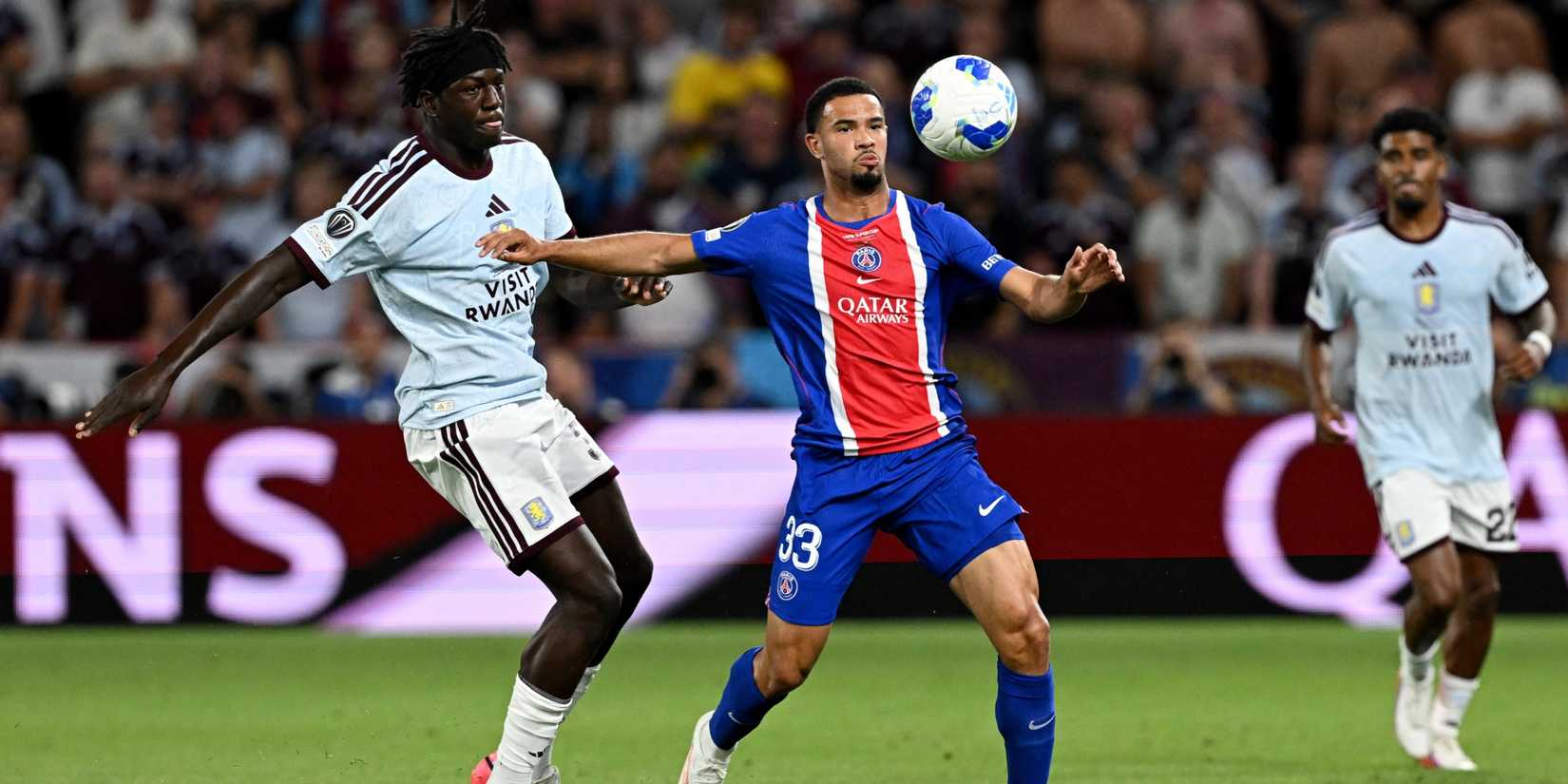 Brian Madjo in action vs PSG