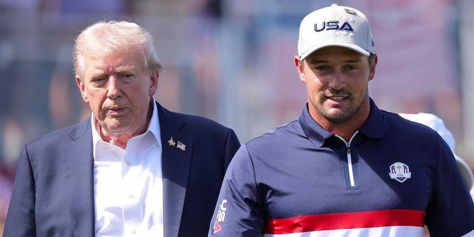 Bryson DeChambeau and Donald Trump