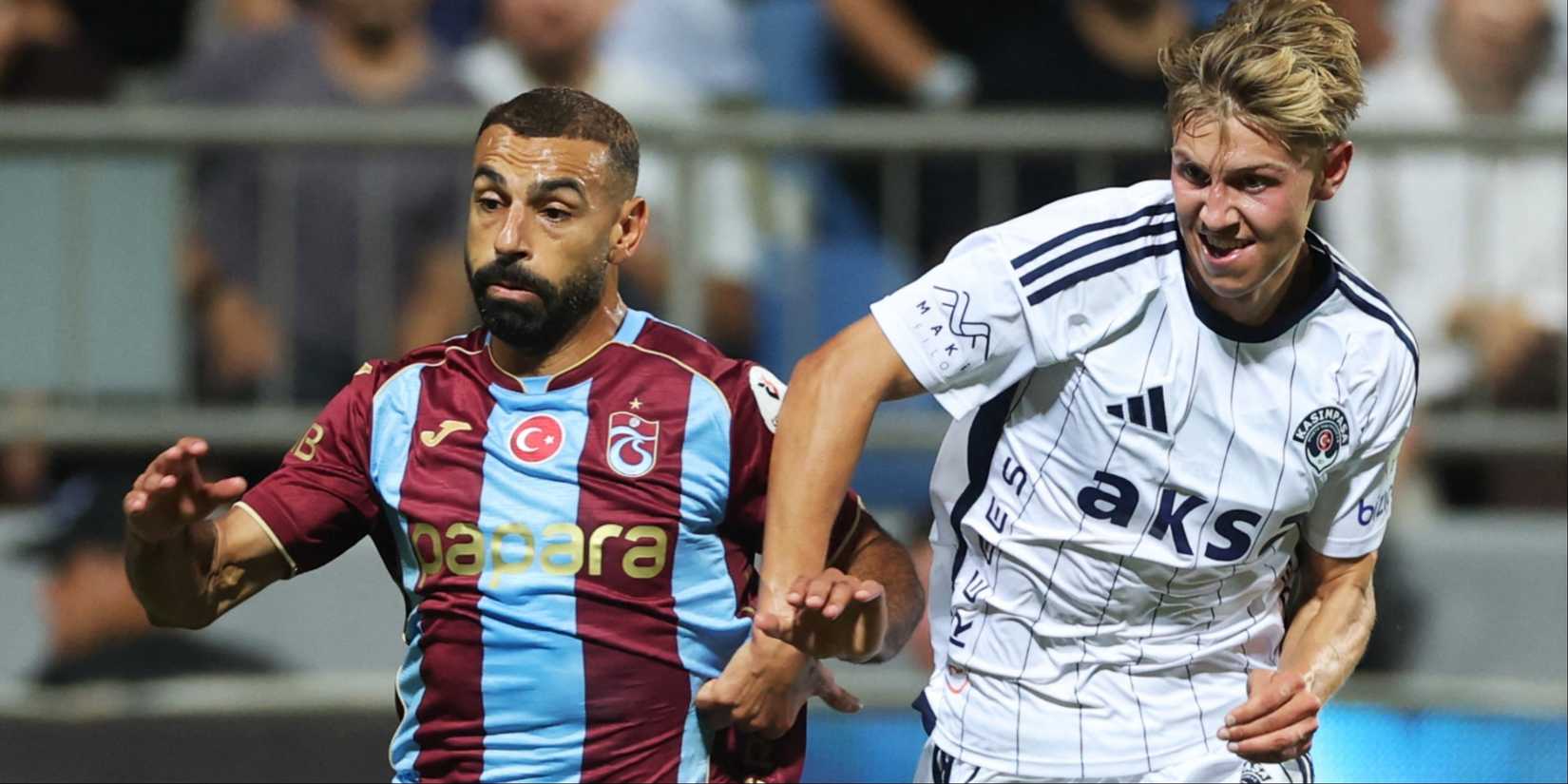 Mohamed Salah playing in his Trabzonspor debut