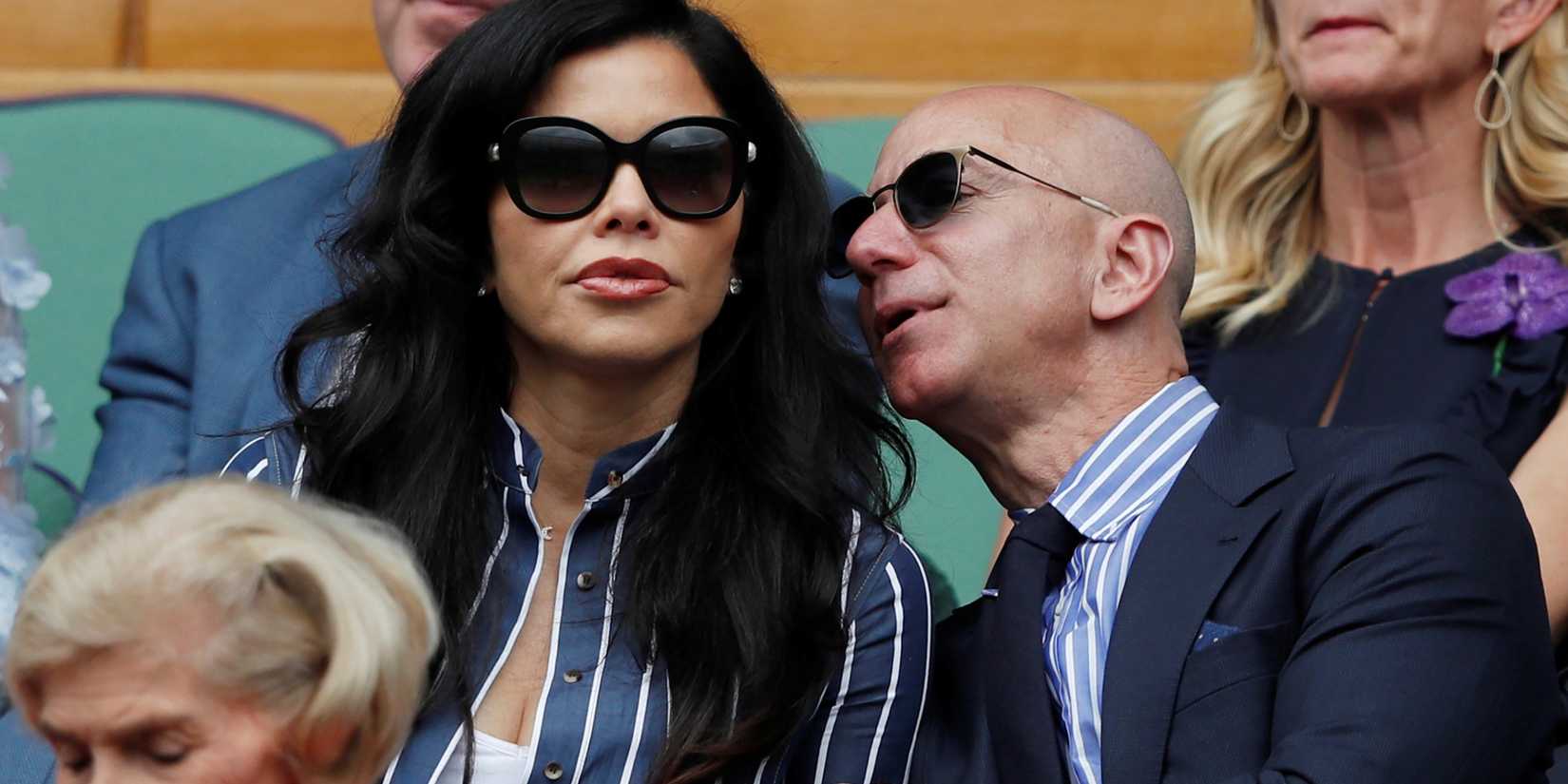 Lauren Sanchez Jeff Bezos 2019 Wimbledon