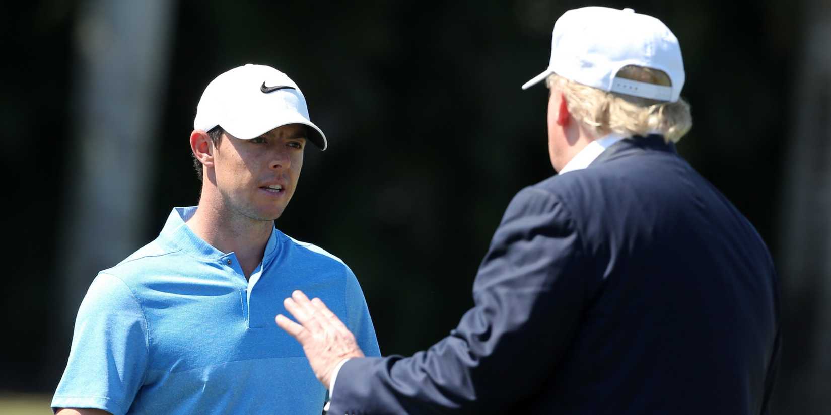 Rory McIlroy and Donald Trump