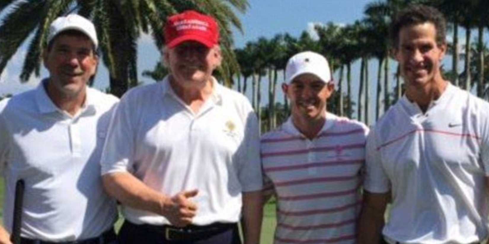 Rory McIlroy and Donald Trump