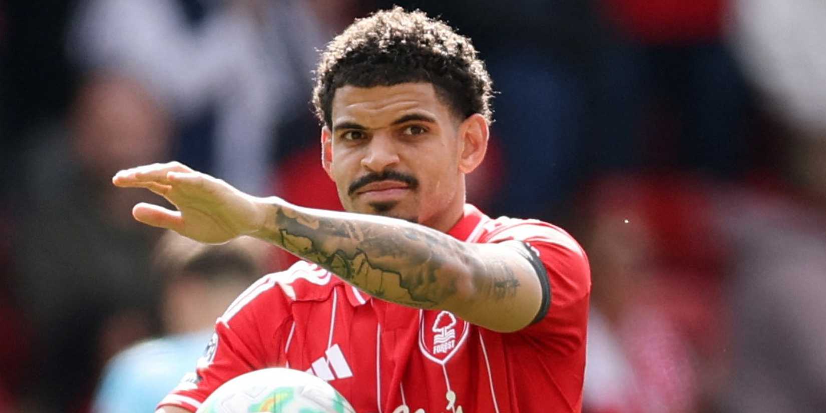 Morgan Gibbs-White in action for Nottingham Forest