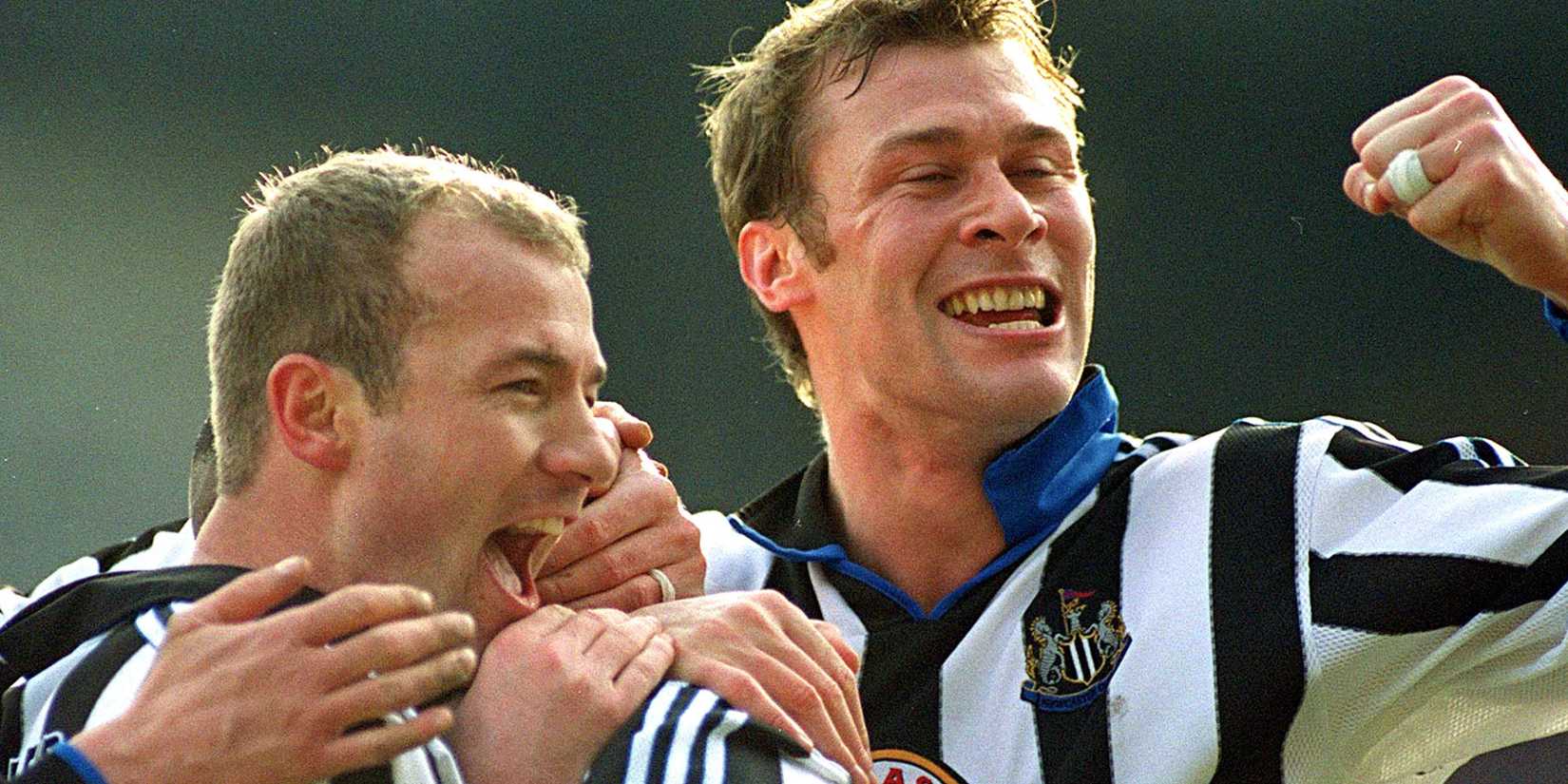 Alan Shearer and Duncan Ferguson at Newcastle United