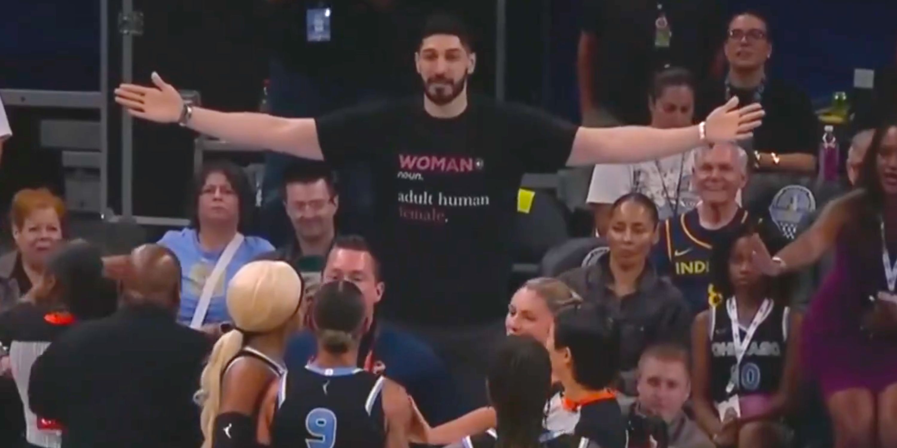 Enes Kanter Freedom Kicked Out of WNBA Game After Arguing With Players