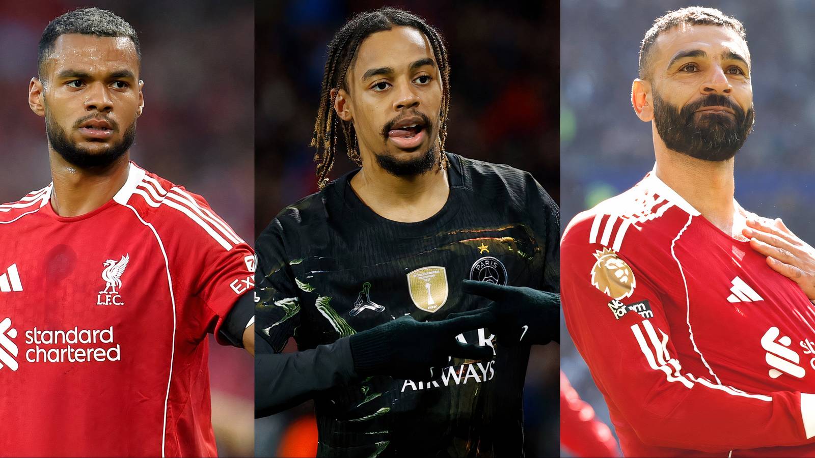 Liverpool: Mo Salah vs Bradley Barcola vs Cody Gakpo 25/26 Stats Compared