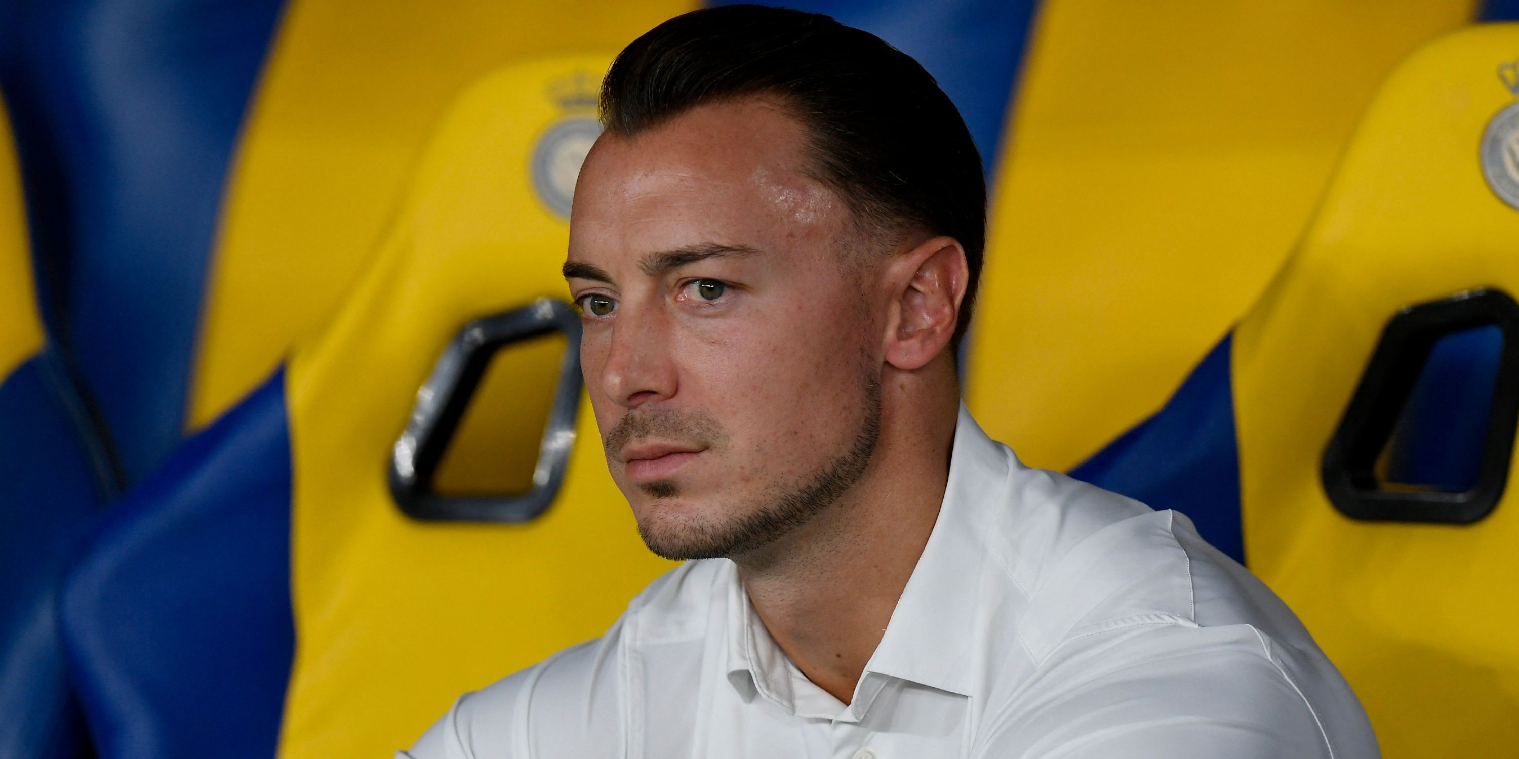 Newcastle United manager Matthias Jaissle watches on