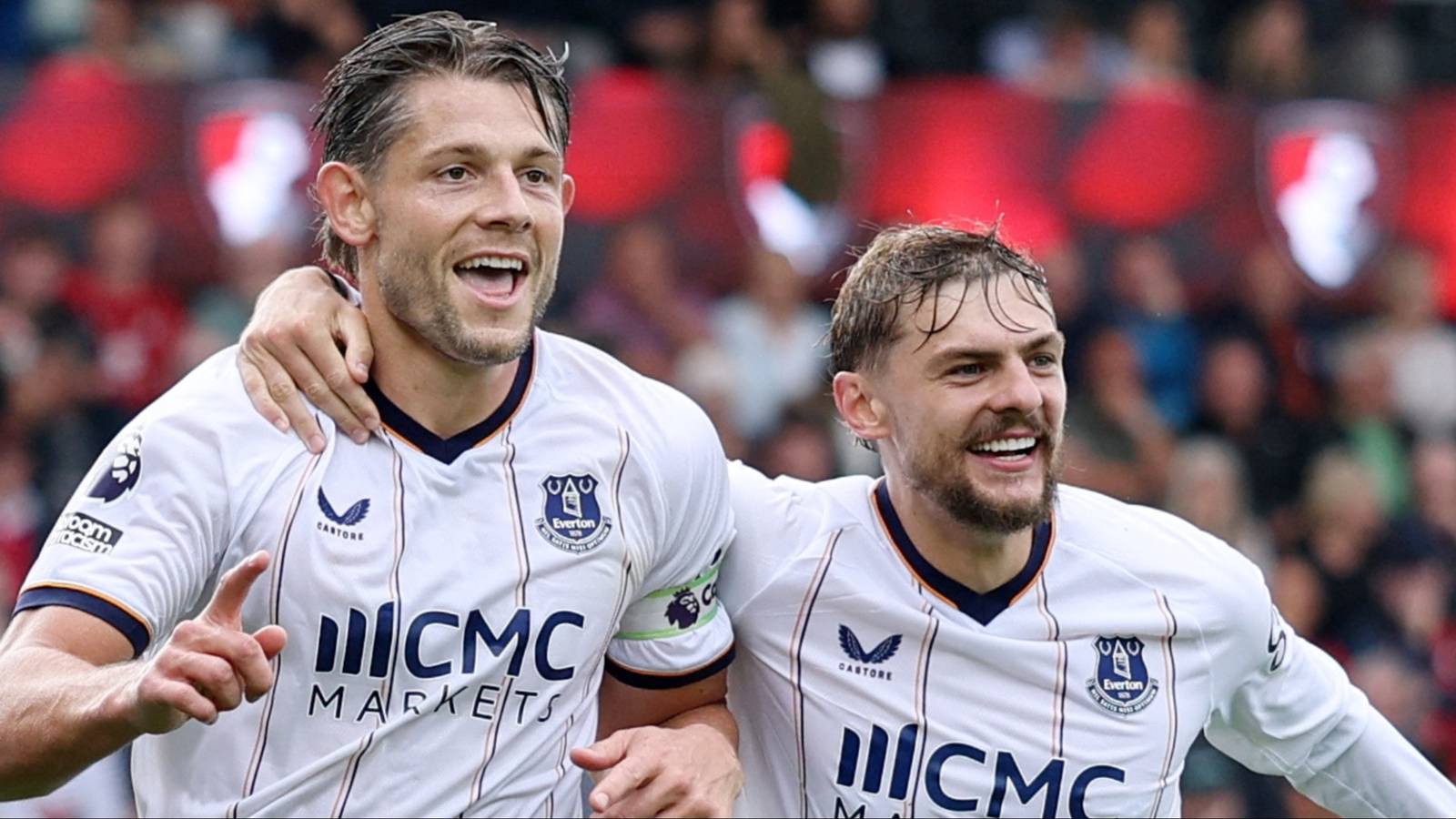 James Tarkowski and Kiernan Dewsbury-Hall (Everton)