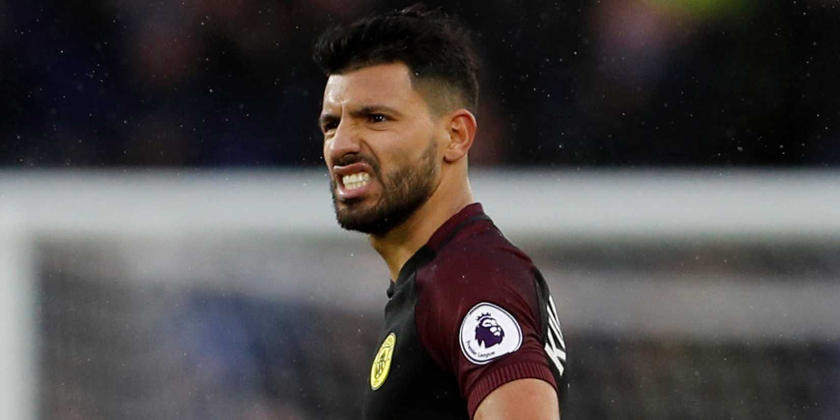 Sergio Aguero in action for Manchester City