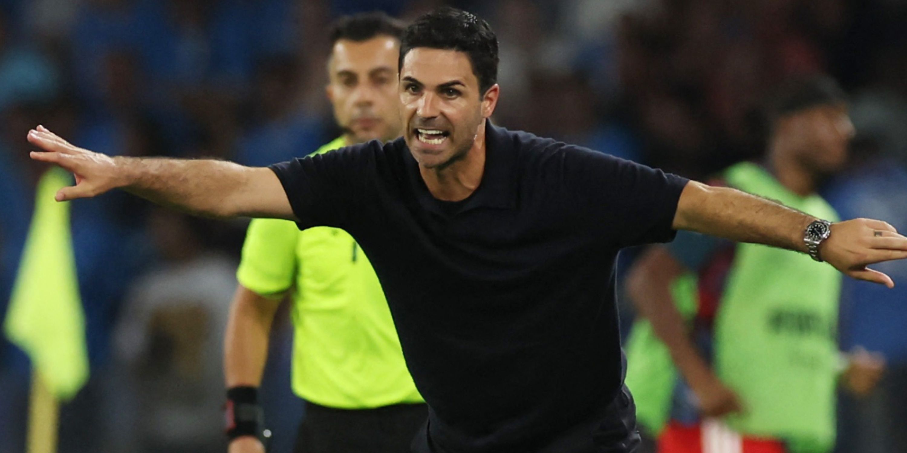 Champions League: Arteta Spotted 'Raging' at 3 Arsenal Players in Napoli Game