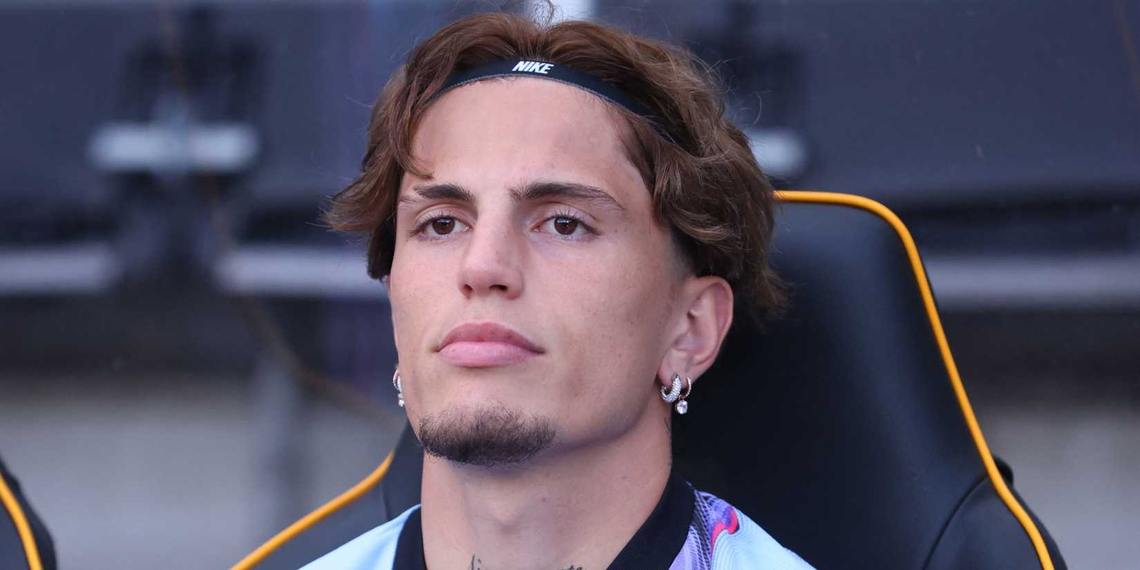 Alejandro Garnacho pictured on the substitutes bench for Aston Villa vs Hull City