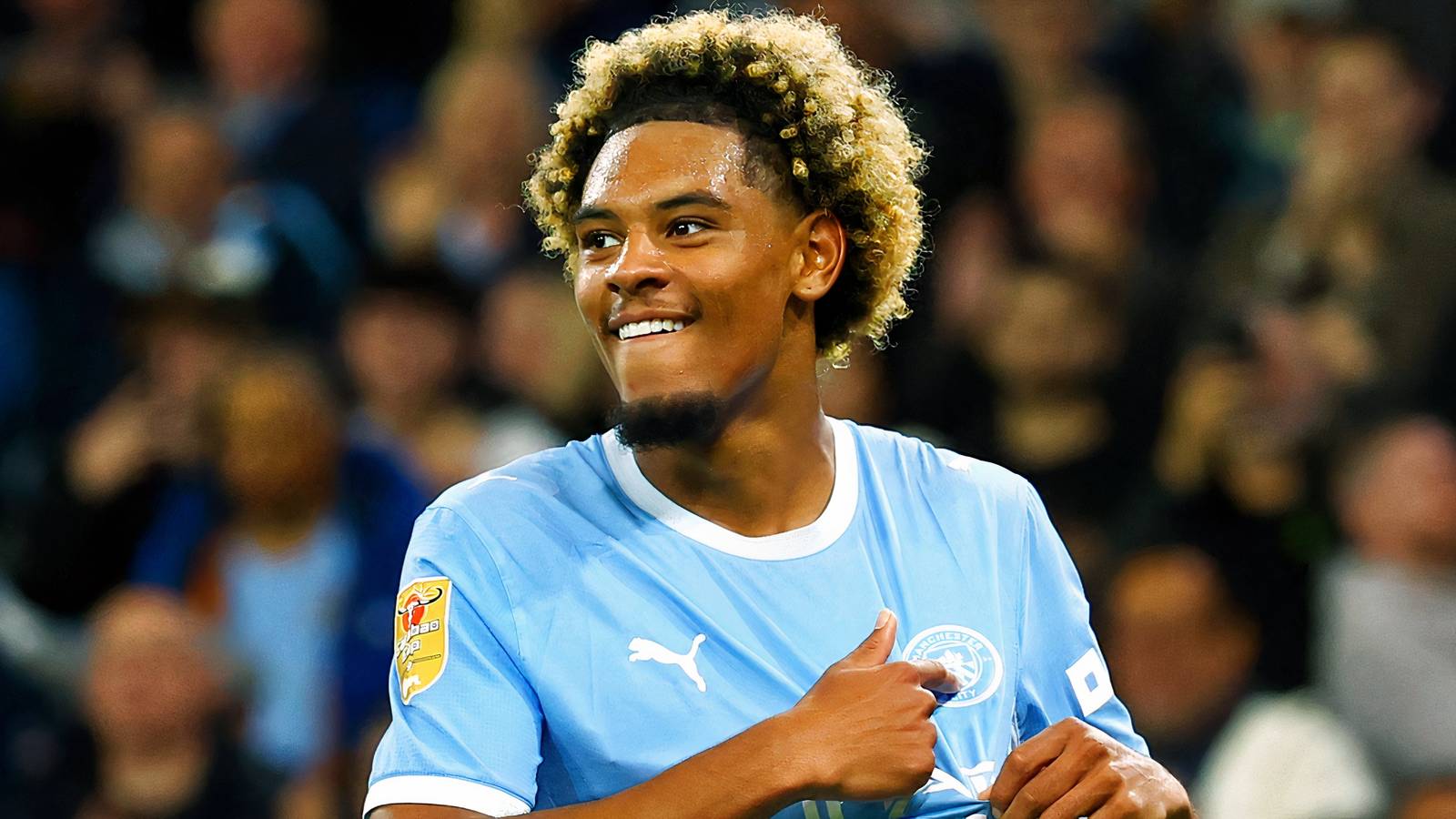 Floyd Samba Scores Twice on Man City Senior Debut