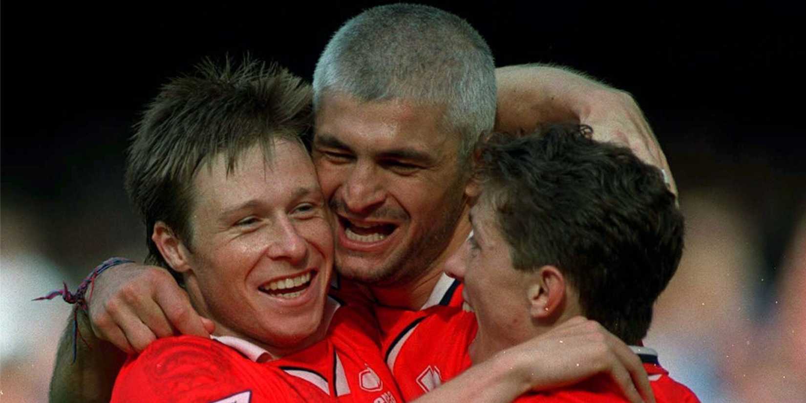 Nick Barmby Fabrizio Ravanelli Juninho Middlesbrough 1996