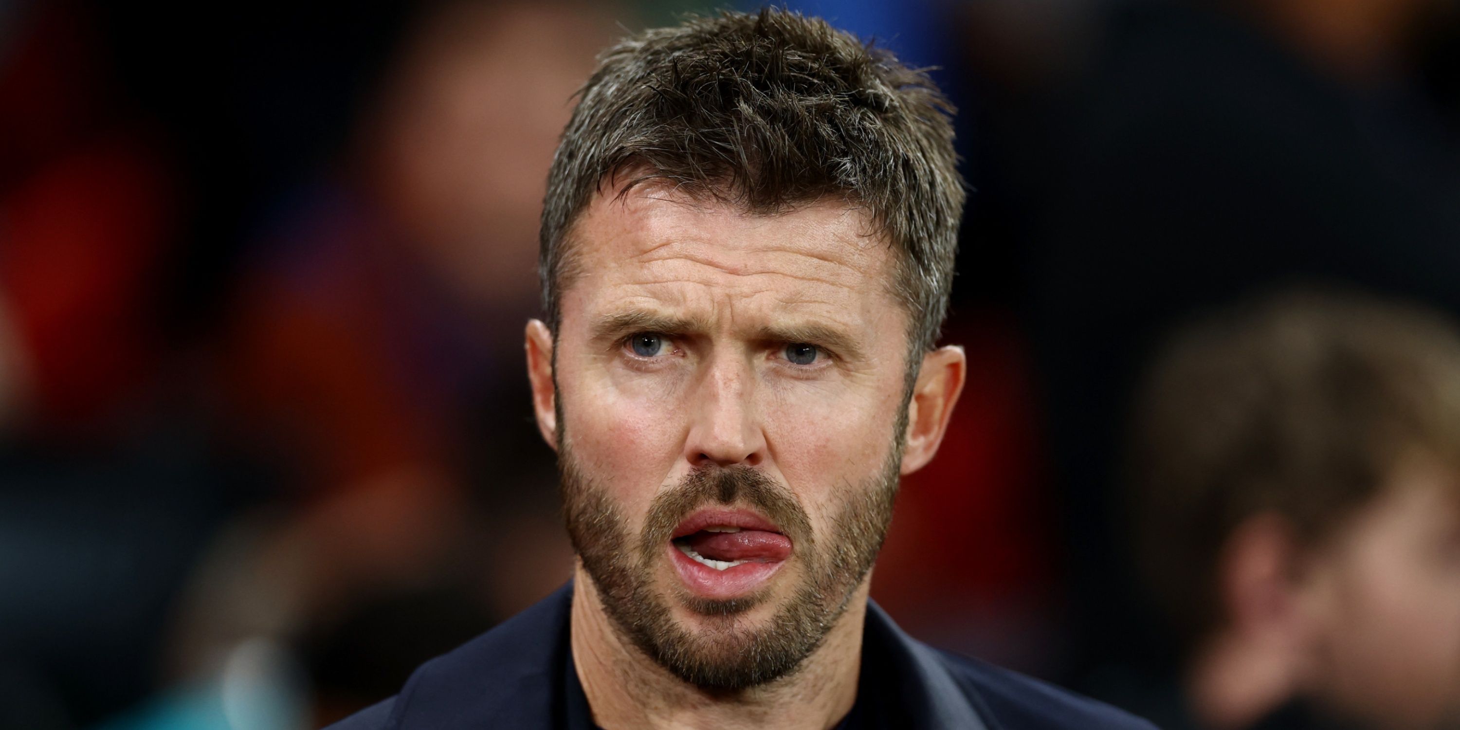 Manchester United head coach Michael Carrick looks on
