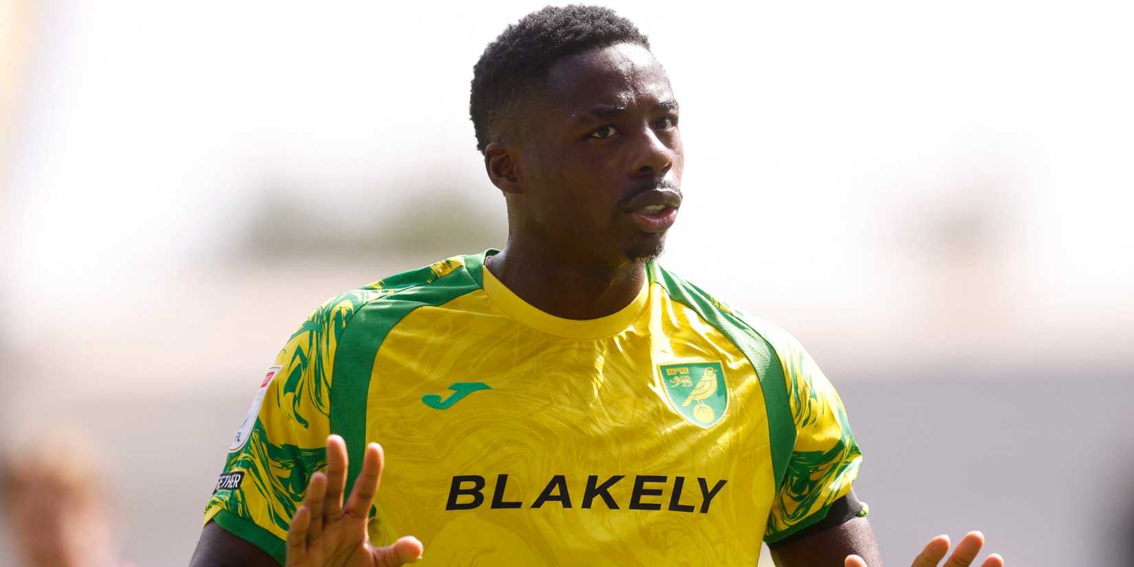 Anthony Musaba in action for Norwich City