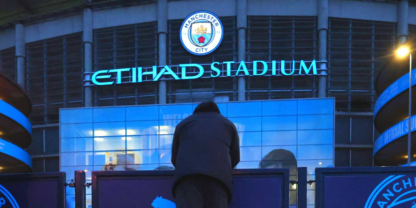 General view outside the Etihad Stadium
