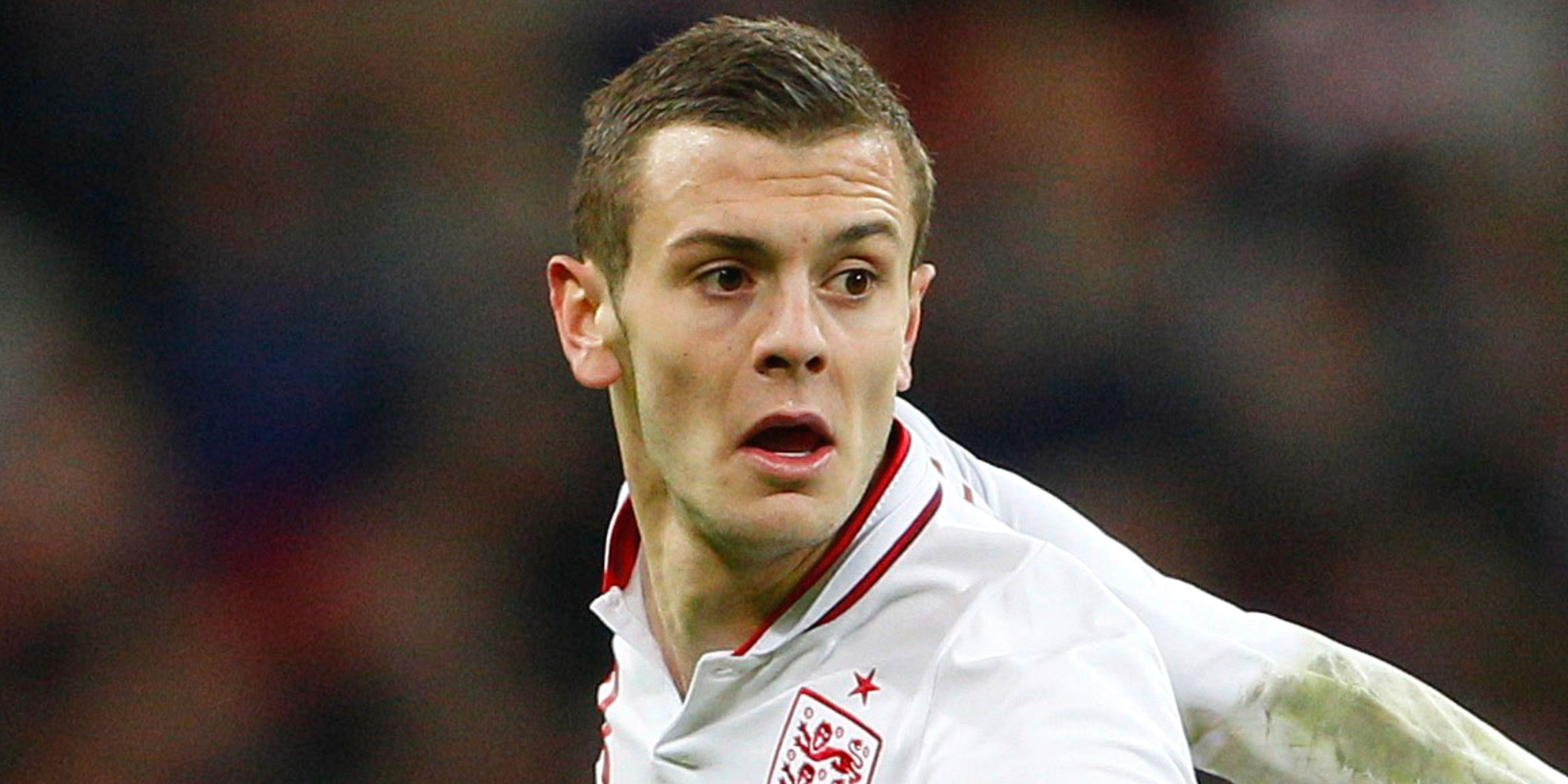 England's Jack Wilshere in action vs Brazil in 2013