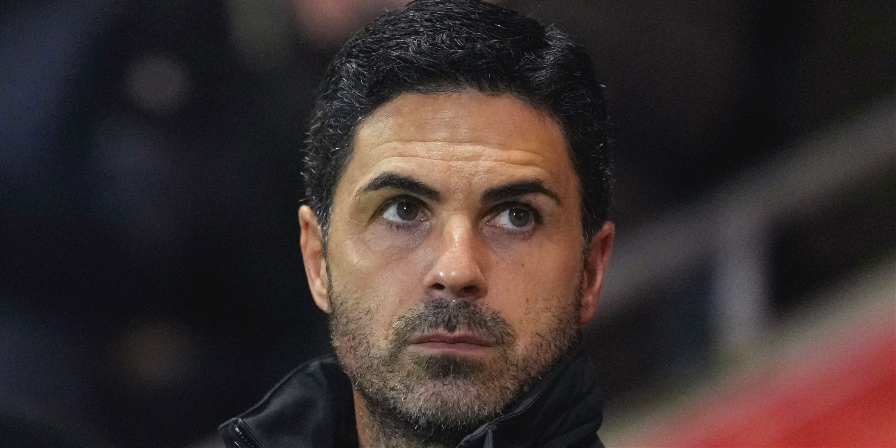 Mikel Arteta of Arsenal looks on