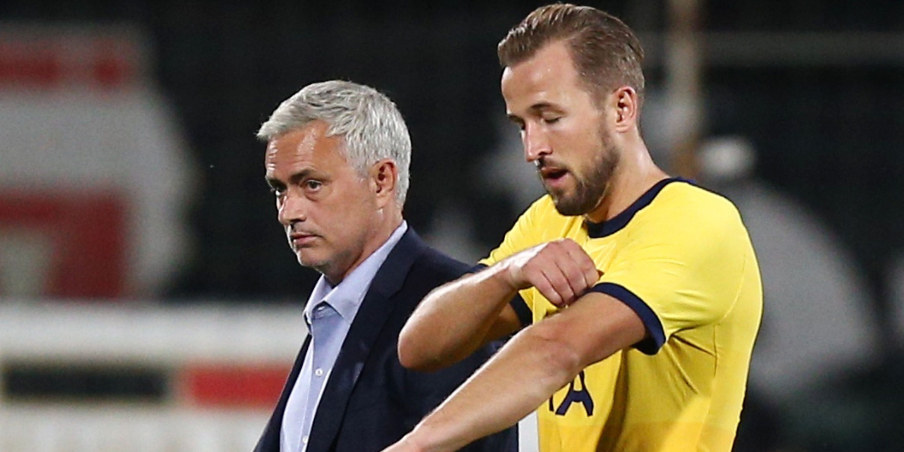 Jose Mourinho and Harry Kane