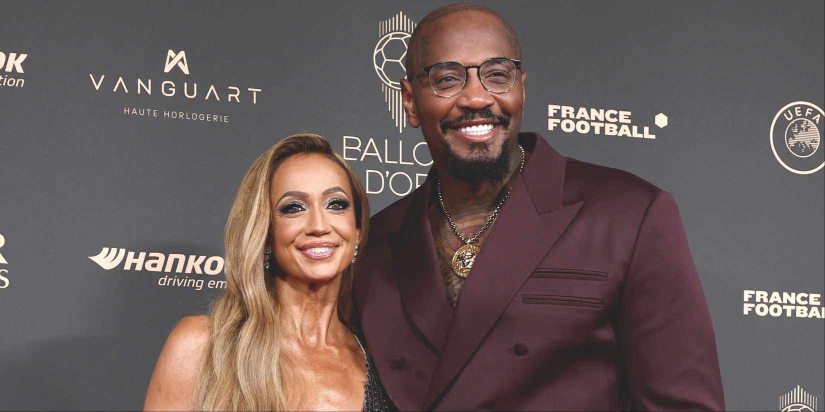 Kate and Malik Scott at the Ballon d'Or